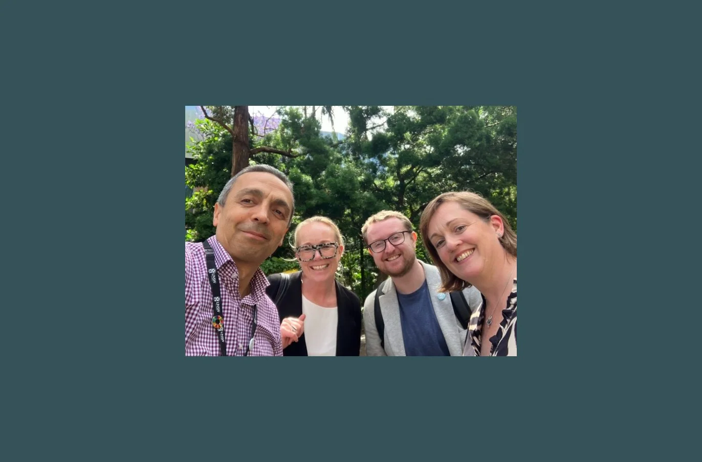 Colleagues from Ireland and Australia