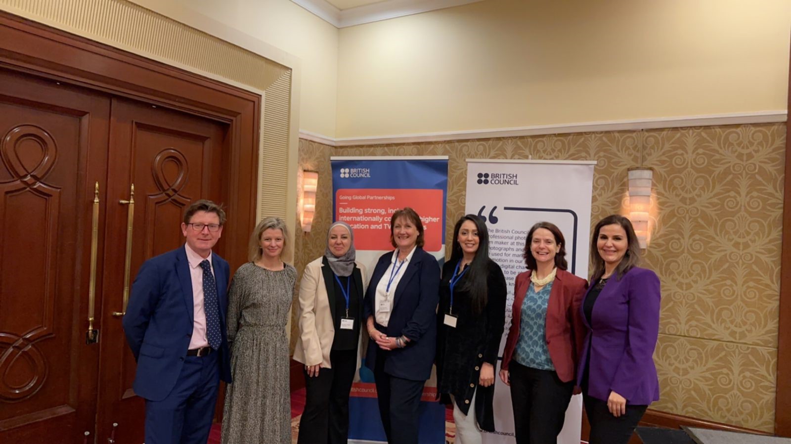 Kristian Rumble with colleagues in Jordan