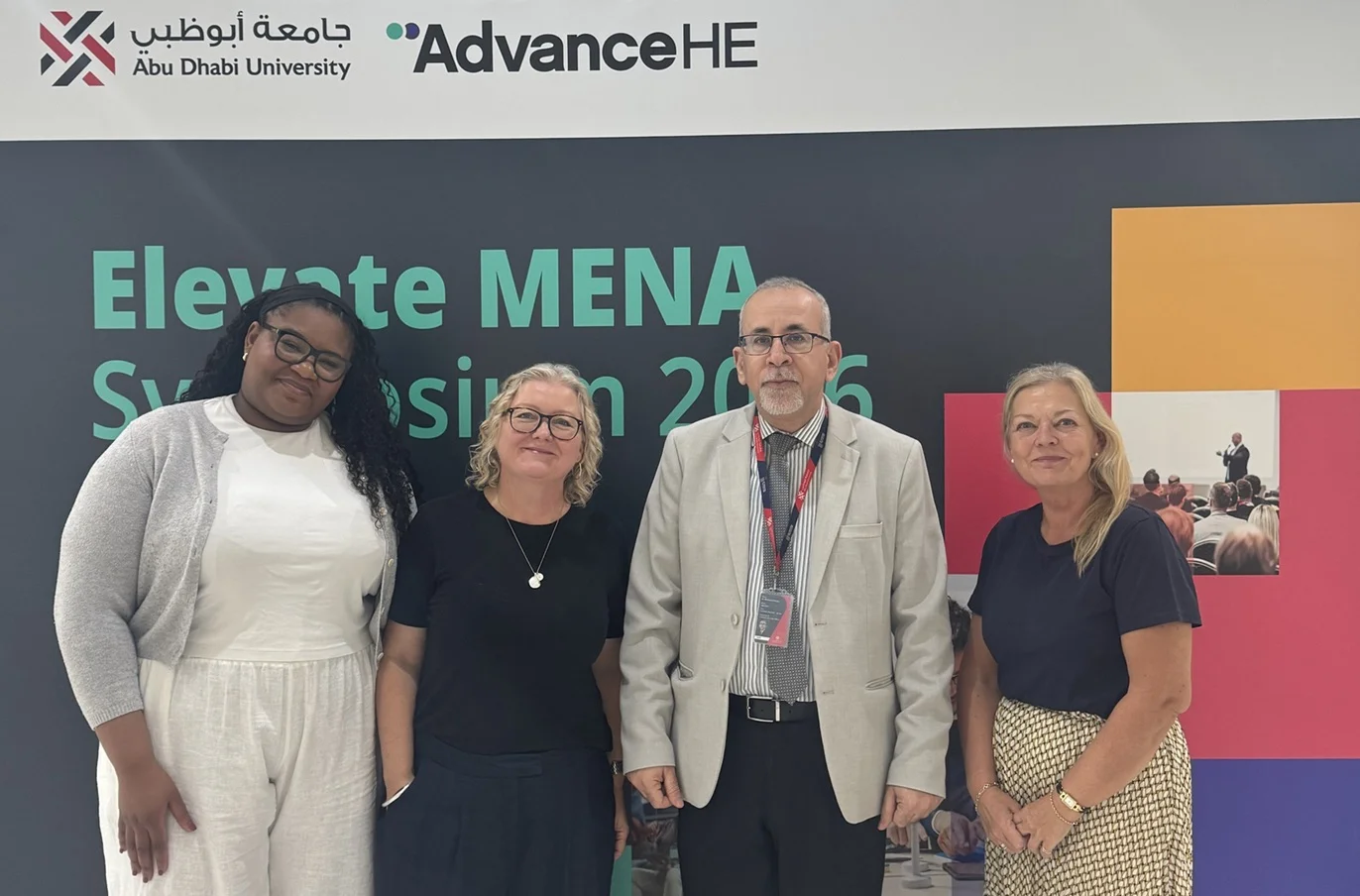 Louise Lumsden, far right, and colleagues at Elevate MENA