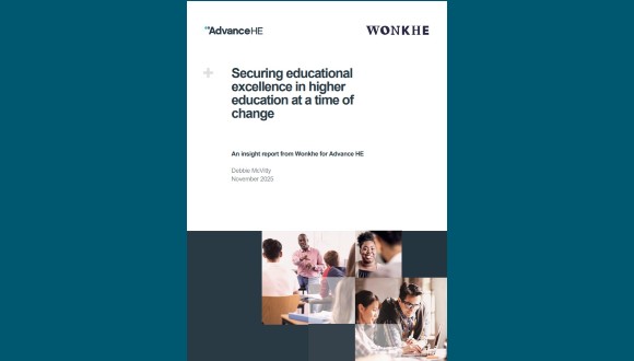 Securing educational excellence in higher eduation at a time of change - report cover