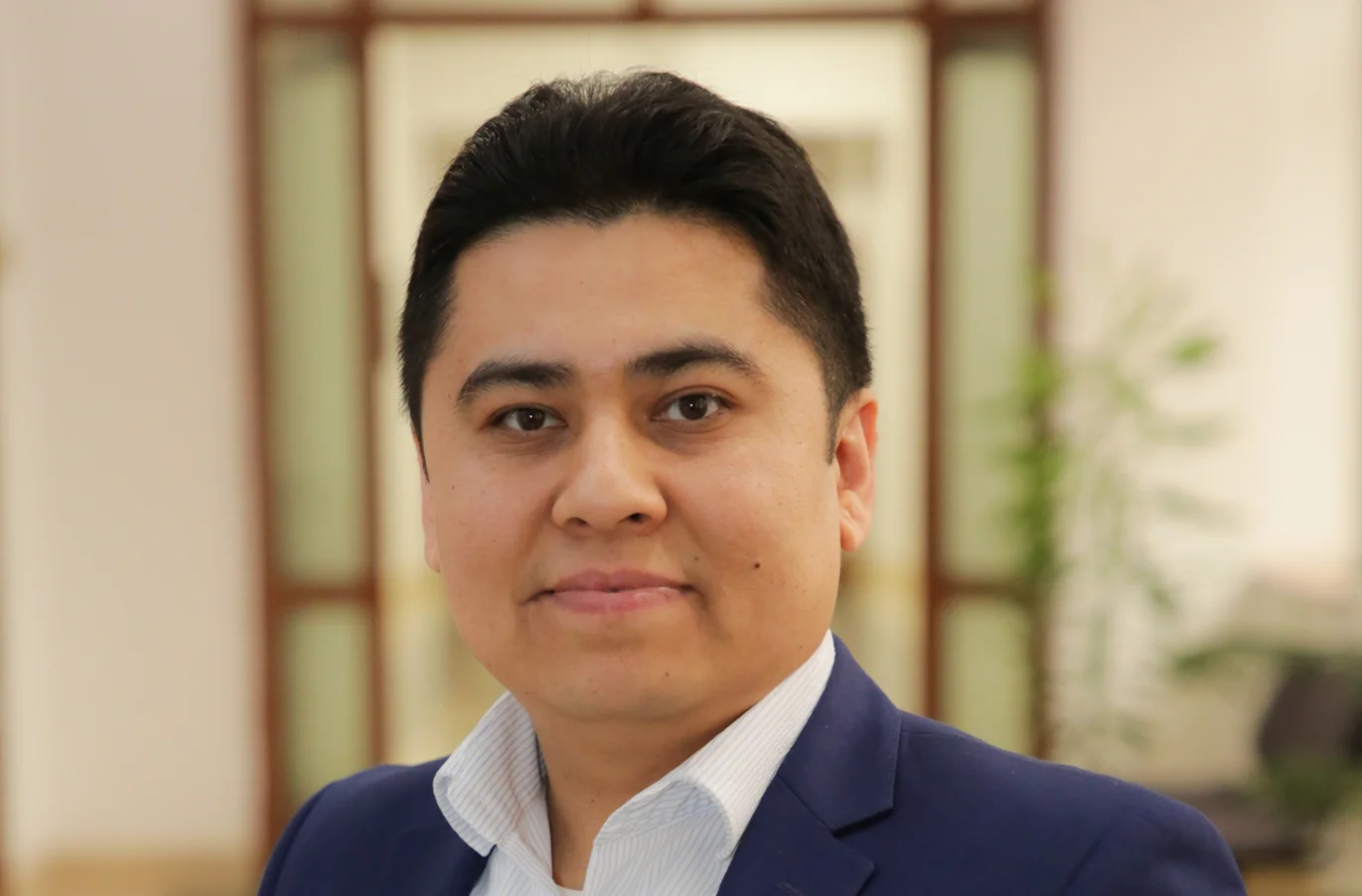 Portrait of Abdul Aziz Buriev, finance lecturer at Westminster International University in Tashkent (WIUT)